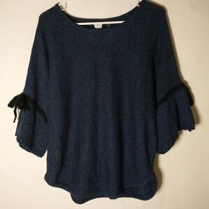 NY Collection Navy blue sweater size small